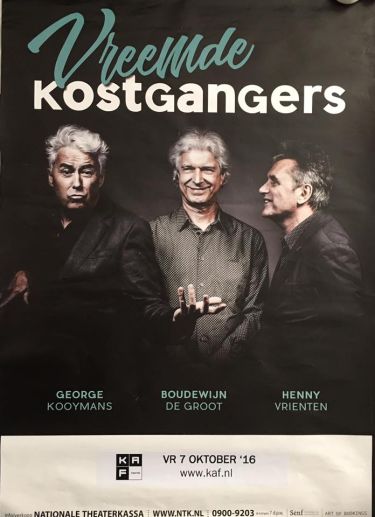 Vreemde Kostgangers show poster Oktober 07, 2016 Almere - Schouwburg Kunstlinie